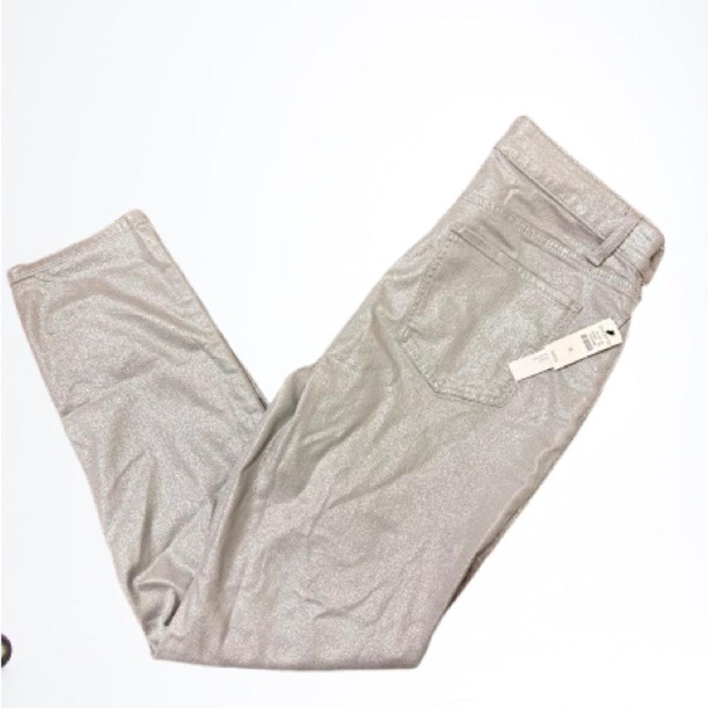 Talbots Shimmer Metallic Slim-Leg Pants